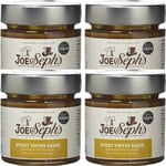Sticky Toffee Sauce Joe & Sephs Pudding Flavour Sauce 4 x 230g Jars DATED 08/22