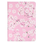 32nd Floral Series - Design PU Leather 360 Folio Case Cover with Stand for Apple iPad 10.2" 7th Gen (2019), 8th Gen (2020) and 9th Gen (2021) & iPad Pro 2 10.5" (2017) - Cherry Blossom