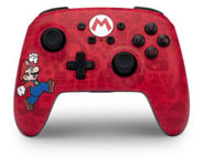 LEITZ ACCO BRANDS GMBH & CO KG Manette sans fil améliorée pour Nintendo Switch PowerA Here we go Mario Rouge