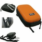 Ex-Pro® Orange Hard Clam Camera Case for Canon Powershot Ixus TX1 V V2