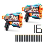 X-Shot Skins Flux Beast Out 2 Pack (16 Darts), Foam Dart Blaster, Toy Gun, Air Pocket Technology Foam Darts