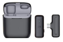 Lavalier USB-C Trådløs Mikrofon med opladningsetui