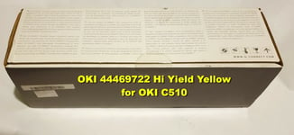 OKI 44469722 Hi Yield Yellow Q-CONNECT Compatible for OKI C510 SEALED NEW
