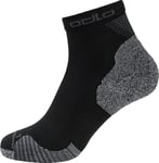 Odlo Ceramicool Running Quarter Socks Black 45-47, Black