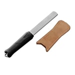 SHARPAL 127N Dual-Grit (Coarse 325 / Extra Fine 1200) Diamond Sharpening Stone with Leather Strop, Tool Sharpener for Knife, Axe, Lawn Mower Blade, Garden Shears, Chisels, Spade and All Blade Edge