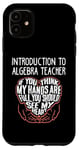 iPhone 11 I Train Introduction To Algebra Super Heroes - Teacher Graph Case