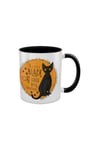 A Little Black Cat Goes With Everything Inner Two Tone Mug