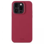 holdit iPhone 14 Pro Skal Silikon Red Velvet