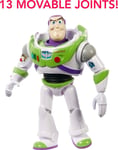 Pixar Disney Buzz Lightyear Large Action Figure 12 in Scale Highly Posable Authe