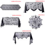 Halloween Horror Props Lace Spiderweb Fireplace Mantle Tableclot 1