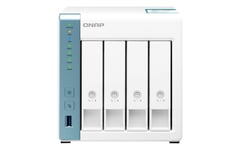QNAP TS-431K 8TB 4 Bay Desktop NAS Solution | Installed with 4 x 2TB Seagate IronWolf Drives - Includes Seagate Rescue Services