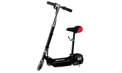 Kids Electric Scooter Black Racing Battery Powered Seat Charger Fun Toy Ride On