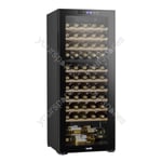 Sealey Baridi 55 Bottle Dual Zone Wine Cooler, Fridge with Digital Touch Screen 