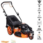 Tondeuse thermique mulching tractée - Villager - VRSH555R - 150cc 4,3cv - 3 roues - coupe 51cm