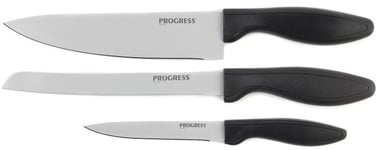 Progress Knivset med kockkniv, brödkniv och allround-kniv