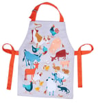 ThreadBear Design Fred's Farm Animal Easy Wipe Clean Apron for Children - Inspire Creative Craft and Messy Play Time Great for Home School Art Activities for Ages 3+