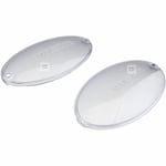 Electrolux Zanussi Cooker Hood Extractor Fan Bulb Lamp Light Oval Lens Covers x2