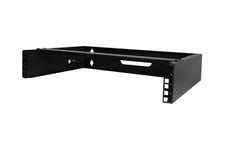 StarTech.com 2U Wall Mount Rack, 19" Wall Mount Network Rack, 14 inch Deep (Low Profile), Wall Mounting Patch Panel Bracket for Network Switches, IT Equipment, 77lb (35kg) Capacity - Network Equipment Rack (RACK-2U-14-BRACKET) - monteringsbeslag for netvæ
