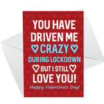 Funny Valentines Day Card For Him Boyfriend Girlfriend Lockdown 2021 Card 