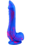 Silicone Dildo Inkipus Blue-Pink 25cm