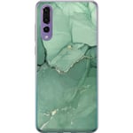 Huawei P20 Pro Transparent Mobilskal Grön Marmor