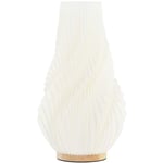 Bordslampa, Smart LED-bordslampa med 3D-utskrift blomliknande lampskärm, app/röstkontroll, musiksynkronisering, dimbar sänglampa