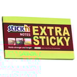 Notisblock Stick'n Extra Sticky 76x127mm grön