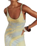 Women Y2k Knitted Jumper Bodycon Dress Green Sexy Sleeveless Halter Neck Backless Elegant Summer Casual E Girl 90s Party Beach Tank Knit Mini Dress Streetwear (Color : D-blue, Size : S)