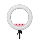 Caruba RGB Round Vlogger 18-inch LED set with pink bag