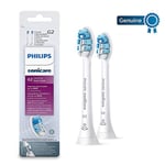 Philips Sonicare Optimal Gum Care BrushSync Enabled Replacement brush Heads, 2pk, White - HX9032/12