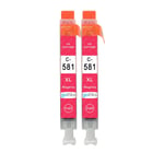 2 Magenta Ink Cartridges for Canon PIXMA TS6150 TS6250 TS705 TS8251 TS9551c