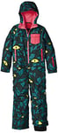 O'Neill Girls' Powder Waterproof Ski Full Suit - Green Aop/Blue, Size: 98 cm