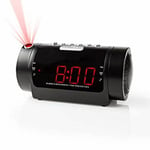 Digital Alarm Clock Radio Ceiling Projector 0.9" Display Mains Power 20 Presets