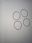 4x POLAR O Rings  For  FT80,FT60,FT40,FA20,FT1,FT2 RCX3, watches
