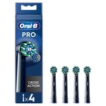 Oral-B Cross Action Refill Head Black 4 Heads