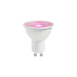 Smart GU10 Colour 2200-6500 Kelvin 380 Lumen Light Bulb in White 6 Pack