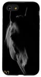 Coque pour iPhone SE (2020) / 7 / 8 Motif Tête de Cheval Noir Avec Coeur D'Amour Doré Joli