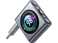 Joyroom FM-lähetin / Bluetooth 5.3 AUX-vastaanotin Joyroom JR-CB2 (harmaa)