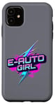 iPhone 11 Electric Girl Typ 2 Plug Supercharge E Cars EV Electric Car Case