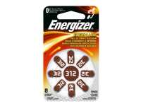 Energizer EZChange 312 - Batteri 8 x PR41 - Zink-luft - 150 mAh