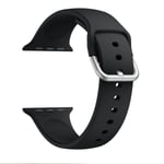 Armband i Silikon för Apple Watch 8 41mm m.fl. - Svart Svart