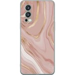 OnePlus Nord 2 5G Genomskinligt Skal Marmor Rosa