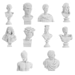 VOSAREA 10Pcs Prime Sturdy Mini Resin Greek Statue Greek Resin Sculptures Greek Figurine Ornament