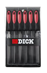 Dick 1187102-2K 2K-Grip Key File, Grey/Black/Red, Set of 6 Piece