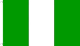 3ft x 2ft (90 x 60 cm) Nigeria Nigerian 100% Polyester Material Flag Banner Ideal For Pub Club School Festival Business Party Decoration