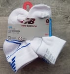 New Balance 8 Pairs Of Boys Cushion Quarter Socks Size 4-8