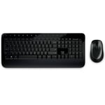 Microsoft Wireless Desktop 2000 Standard Spanish Keyboard & Mouse Set - Black