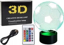 LeanToys Light Trådlös 3D-boll Staty LED Pilot