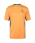 Rugby World Cup Mens Poly T Shirt Short Sleeve Tee Top - Yellow - Size Small