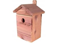 Garden & Fun Bird nesting box, cedar wood, 2 interchangeable fronts included, 21x15.5x32cm